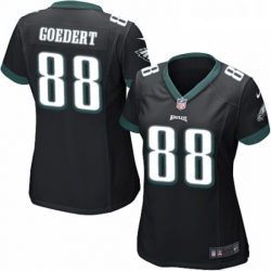 Womens Nike Philadelphia Eagles 88 Dallas Goedert Game Black Alternate NFL Jersey