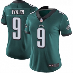 Womens Nike Philadelphia Eagles 9 Nick Foles Midnight Green Team Color Vapor Untouchable Limited Player NFL Jersey