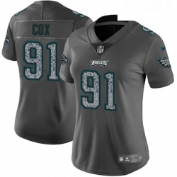 Womens Nike Philadelphia Eagles 91 Fletcher Cox Gray Static Vapor Untouchable Limited NFL Jersey