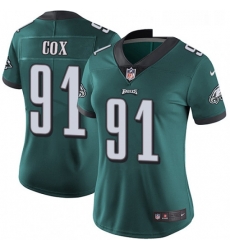 Womens Nike Philadelphia Eagles 91 Fletcher Cox Midnight Green Team Color Vapor Untouchable Limited Player NFL Jersey