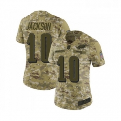 Womens Philadelphia Eagles 10 DeSean Jackson Limited Camo 2018 Salute to Service Football Jersey