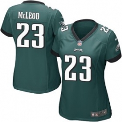 womens nike philadelphia eagles #23 rodney mcleod game midnight green team color nfl jersey