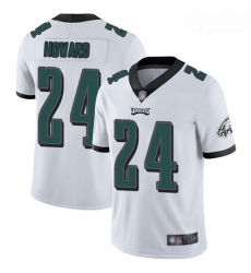 Eagles #24 Jordan Howard White Youth Stitched Football Vapor Untouchable Limited Jersey