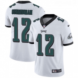 Youth Nike Philadelphia Eagles 12 Randall Cunningham White Vapor Untouchable Limited Player NFL Jersey