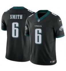 Youth Philadelphia Eagles DeVonta Smith #6 Black F U S E Stitched NFL Jersey