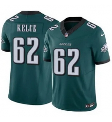 Youth Philadelphia Eagles Jason Kelce #62 Green F U S E Stitched NFL Jersey