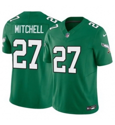 Youth Philadelphia Eagles Quinyon Mitchell #27 Green Vapor Untouchable Stitched NFL Jersey