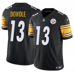 Men Pittsburgh Steelers  13 Rico Dowdle Black 2025 F U S E  Vapor Limited Stitched Football Jersey