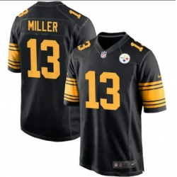 Men Pittsburgh Steelers #13 Scotty Miller Black Rush Stitched NFL Jersey