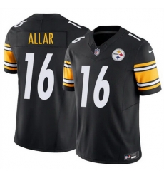 Men Pittsburgh Steelers  16 Drew Allar Black 2026 Draft F U S E  Vapor Limited Stitched Football Jersey