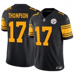 Men Pittsburgh Steelers 17 Skylar Thompson Black 2025 F U S E  Color Rush Vapor Untouchable Limited Stitched Jersey
