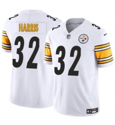 Men Pittsburgh Steelers 32 Franco Harris White 2024 F U S E Alternate Vapor Untouchable Limited Stitched Jersey