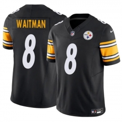 Men Pittsburgh Steelers 8 Corliss Waitman Black 2024 F U S E Alternate Vapor Untouchable Limited Stitched Jersey