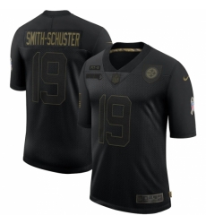 Men's Pittsburgh Steelers #19 JuJu Smith-Schuster Black Nike 2020 Salute To Service Limited Jersey