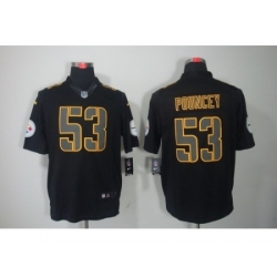 Nike Pittsburgh Steelers 53 Maurkice Pouncey Black Limited Impact NFL Jersey