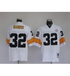 Pittsburgh Steelers 32 Franco Harris White Throwback