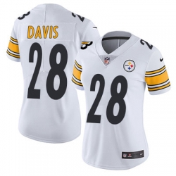 Nike Steelers #28 Sean Davis White Womens Stitched NFL Vapor Untouchable Limited Jersey