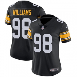 Nike Steelers #98 Vince Williams Black Alternate Womens Stitched NFL Vapor Untouchable Limited Jersey