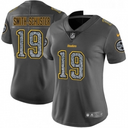 Womens Nike Pittsburgh Steelers 19 JuJu Smith Schuster Gray Static Vapor Untouchable Limited NFL Jersey