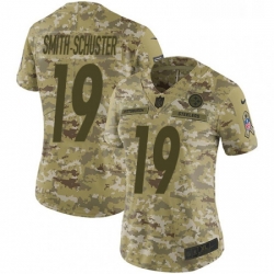 Womens Nike Pittsburgh Steelers 19 JuJu Smith Schuster Limited Camo 2018 Salute to Service NFL Jersey