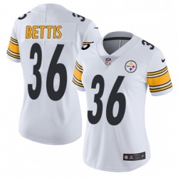 Womens Nike Pittsburgh Steelers 36 Jerome Bettis Elite White NFL Jersey