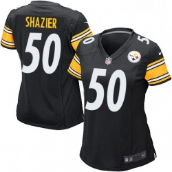 Womens Nike Pittsburgh Steelers 50 Ryan Shazier Game Black Team Color NFL Jersey