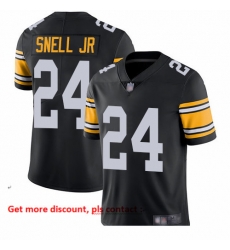 Steelers 24 Benny Snell Jr  Black Alternate Youth Stitched Football Vapor Untouchable Limited Jersey