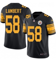 Youth Nike Pittsburgh Steelers 58 Jack Lambert Limited Black Rush Vapor Untouchable NFL Jersey