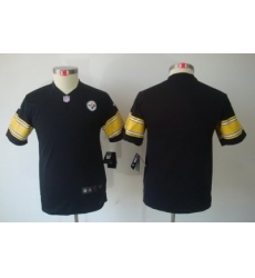 Youth Nike Pittsburgh Steelers Blank Black Limited Jerseys