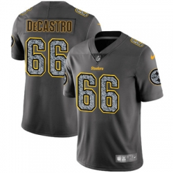 Youth Nike Steelers #66 David DeCastro Gray Static NFL Vapor Untouchable Game Jersey