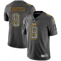 Youth Nike Steelers #9 Chris Boswell Gray Static NFL Vapor Untouchable Game Jersey