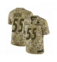 Youth Pittsburgh Steelers 55 Devin Bush Limited Camo 2018 Salute to Service Football Jersey