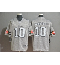 49ers 10 Jimmy Garoppolo 2019 Gray Gridiron Gray Vapor Untouchable Limited Jersey