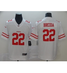 49ers 22 Matt Breida White Vapor Untouchable Limited Jesey