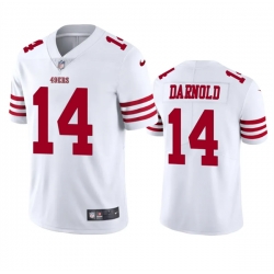 Men San Francisco 49ers 14 Sam Darnold White Vapor Untouchable Limited Stitched Football Jersey