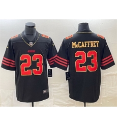 Men San Francisco 49ers 23 Christian McCaffrey Black Stitched Jersey