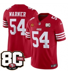 Men San Francisco 49ers 54 Fred Warner Red 80th Anniversary Patch And 4 Star C Patch 2026 F U S E Vapor Untouchabl2026 F U S E Vapor Untouchable Limited Men San Francisco 49ers 54 Fred Warner Red 80th Anniversary Patch And 4 Star C Patch 2026 F U S E Vapor Untouchabl2026 F U S E Vapor Untouchable Limited