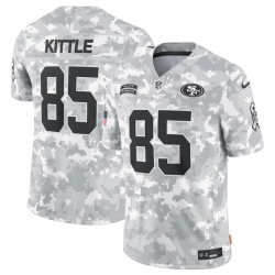 Men San Francisco 49ers 85 George Kittle 2024 Arctic Camo Salute To Service Limited Stitched Football Jersey