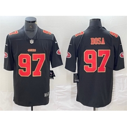 Men San Francisco 49ers 97 Nick Bosa Black Vapor Untouchable Limited Stitched Jersey