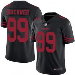 Nike 49ers #99 DeForest Buckner Black Mens Stitched NFL Limited Rush Jersey