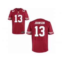 Nike San Francisco 49ers 13 Steve Johnson Red Elite NFL Jersey