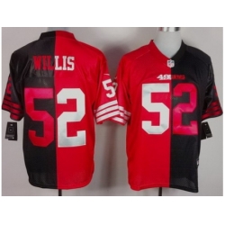 Nike San Francisco 49ers 52 Patrick Willis Black Red Elite Split NFL Jersey