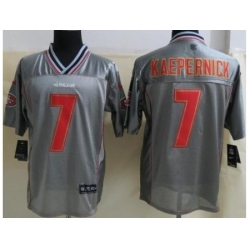 Nike San Francisco 49ers 7 Colin Kaepernick Grey Elite Vapor NFL Jersey