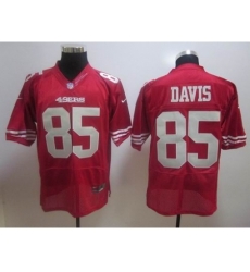 Nike San Francisco 49ers 85 Vernon Davis red Elite NFL Jersey