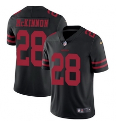 Nike 49ers #28 Jerick McKinnon Black Alternate Youth Stitched NFL Vapor Untouchable Limited Jersey