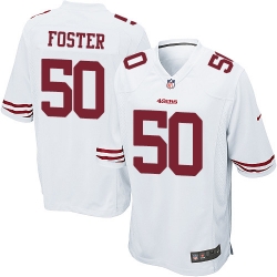 Nike 49ers #50 Reuben Foster White Youth Stitched NFL Elite Jersey