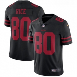 Youth Nike San Francisco 49ers 80 Jerry Rice Black Vapor Untouchable Limited Player NFL Jersey