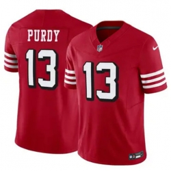 Youth San Francisco 49ers 13 Brock Purdy New Red 2023 F U S E Stitched Football Jersey