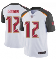 Buccaneers 12 Chris Godwin White Men Stitched Football Vapor Untouchable Limited Jersey