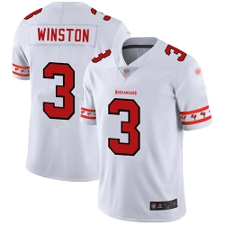 Buccaneers 3 Jameis Winston White Mens Stitched Football Limited Team Logo Fashion Jersey